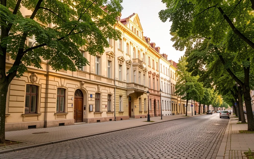 Pekařská ulice v Brně v blízkosti sídla redakce
